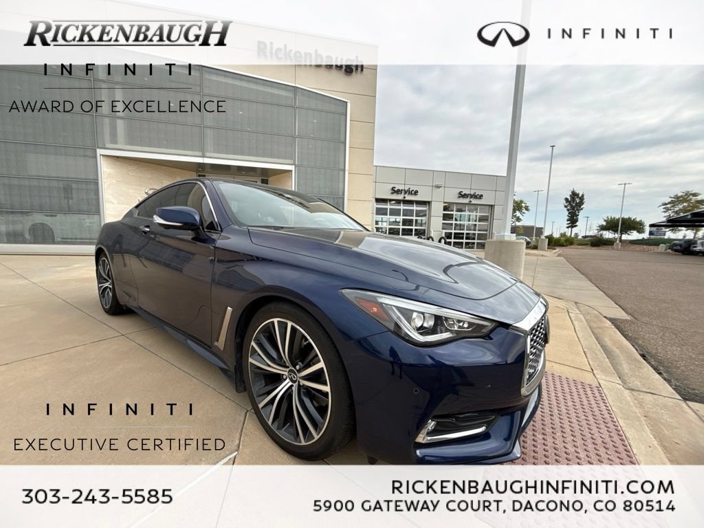 Certified 2022 INFINITI Q60 3.0t Luxe w/ Essential Package RWD image 1