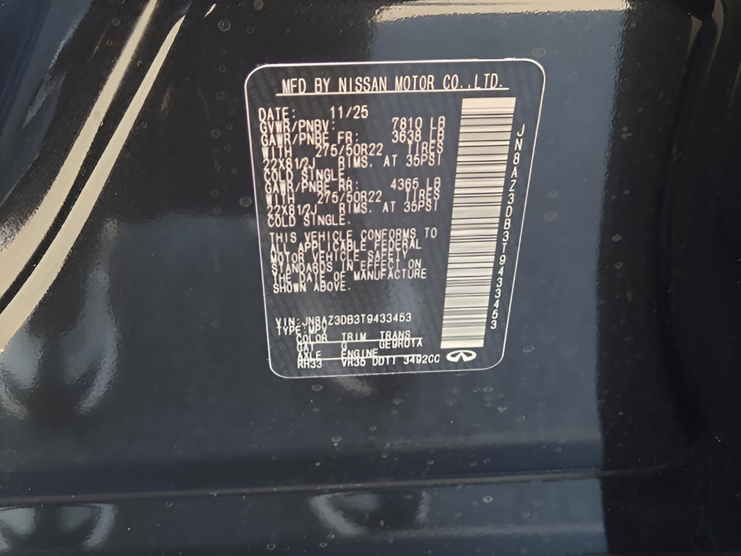 New 2026 INFINITI QX80 4WD w/ Sport Exterior Package image 25