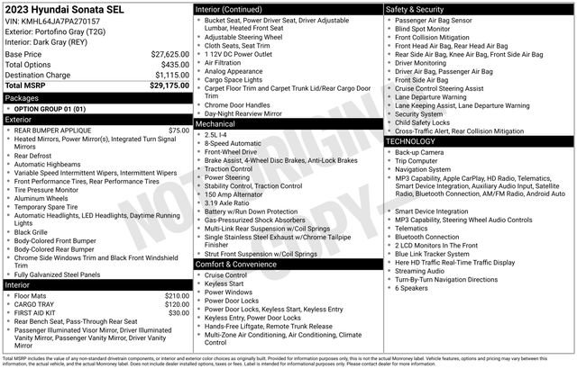 Certified 2023 Hyundai Sonata SEL image 3