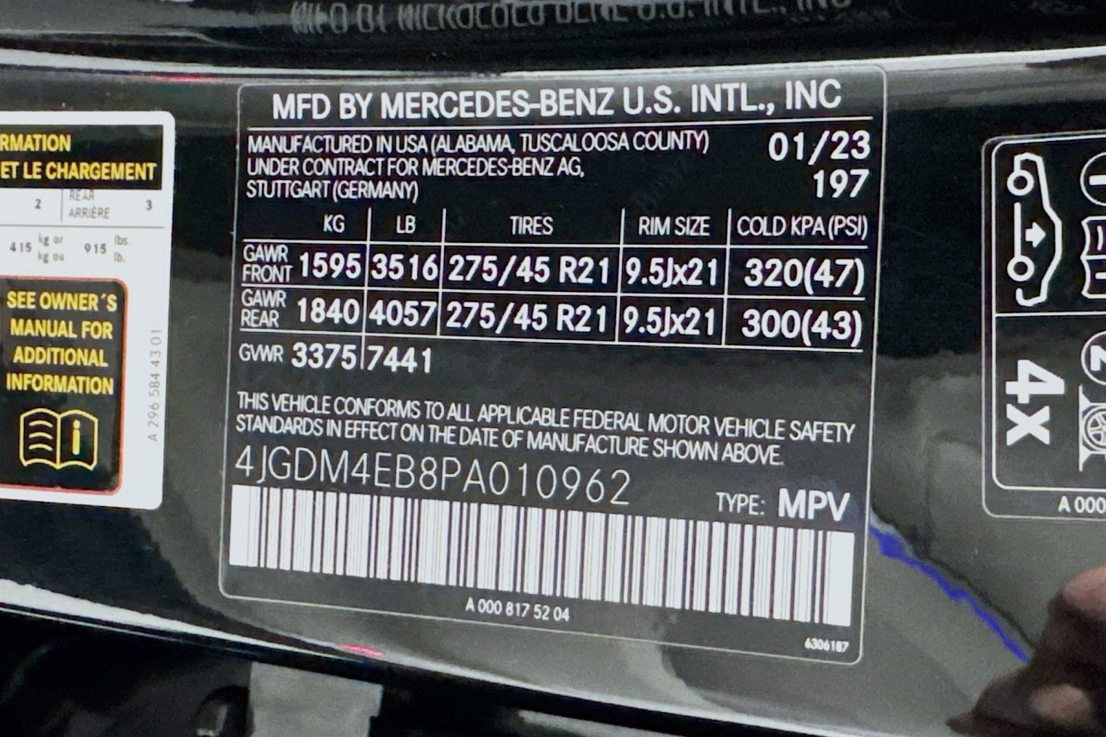 Certified 2023 Mercedes-Benz EQS 580 4MATIC SUV image 25