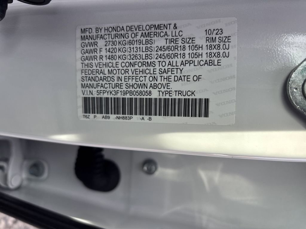 Certified 2023 Honda Ridgeline Sport image 37