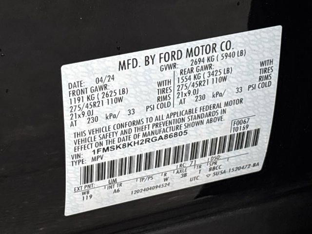 Used 2024 Ford Explorer ST-Line w/ Class IV Trailer Tow Package AWD/4WD image 33