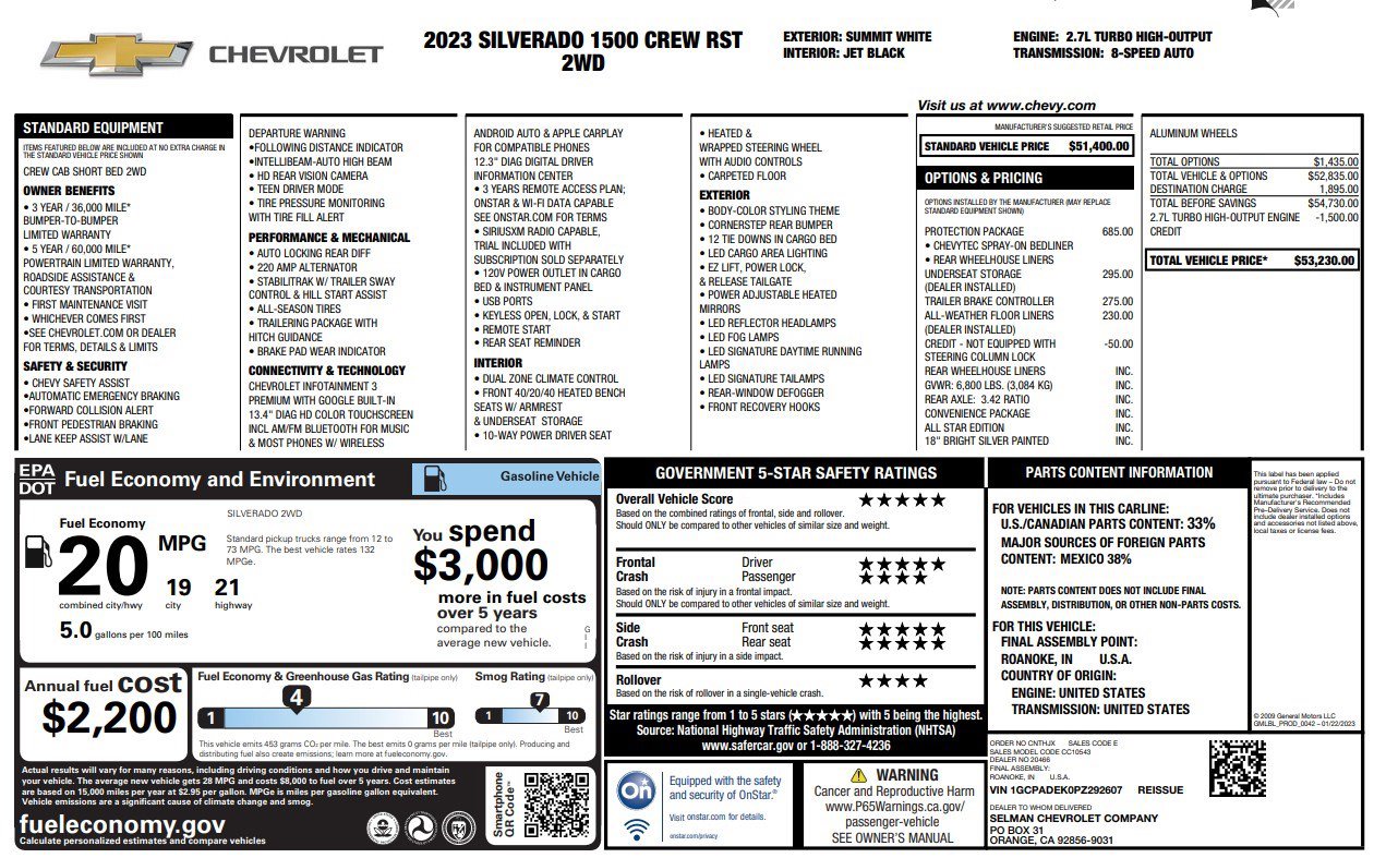 Used 2023 Chevrolet Silverado 1500 RST w/ Protection Package image 6