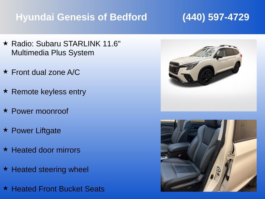 Used 2023 Subaru Ascent Onyx Edition AWD/4WD image 7