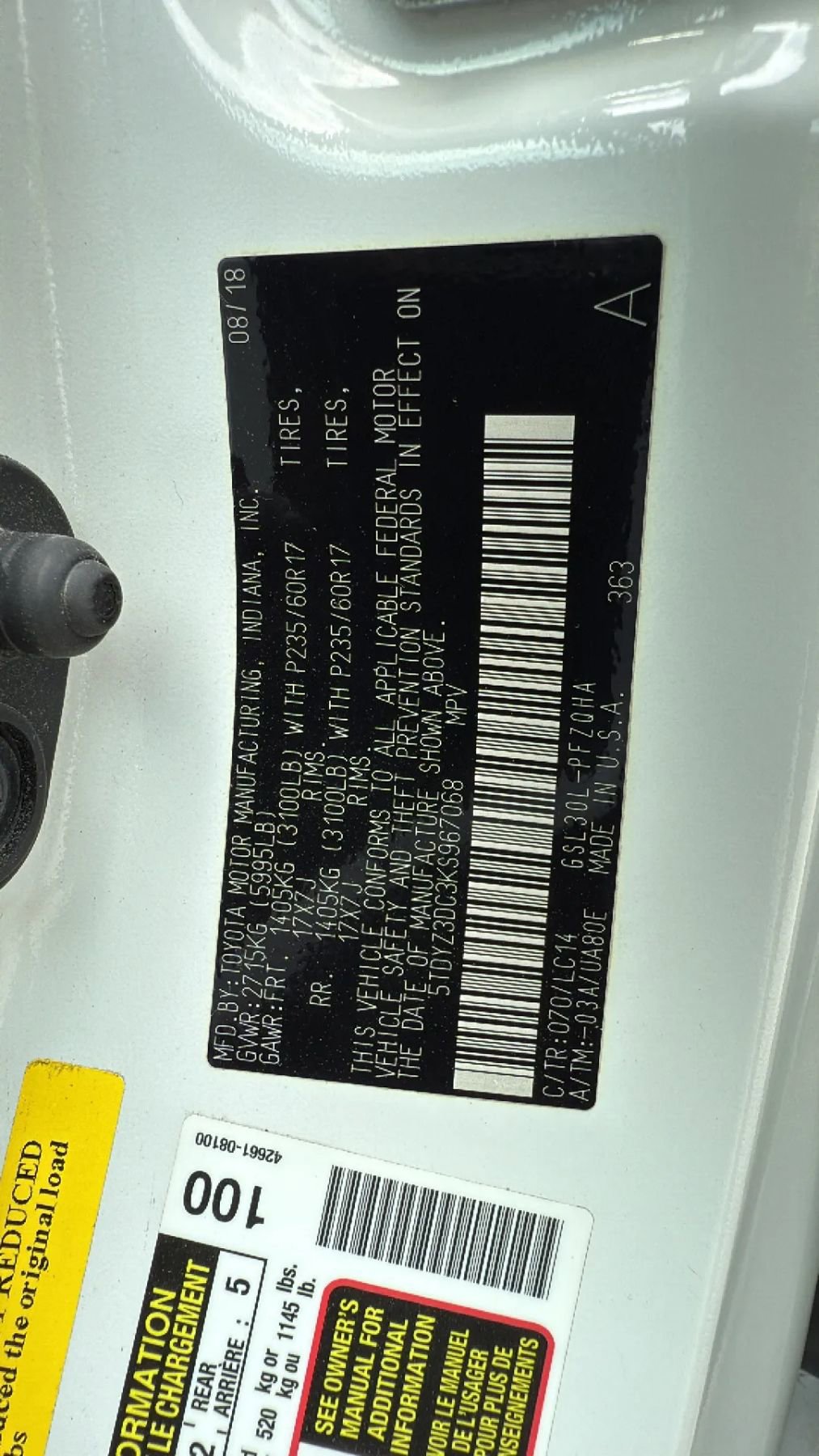 Used 2019 Toyota Sienna XLE image 23