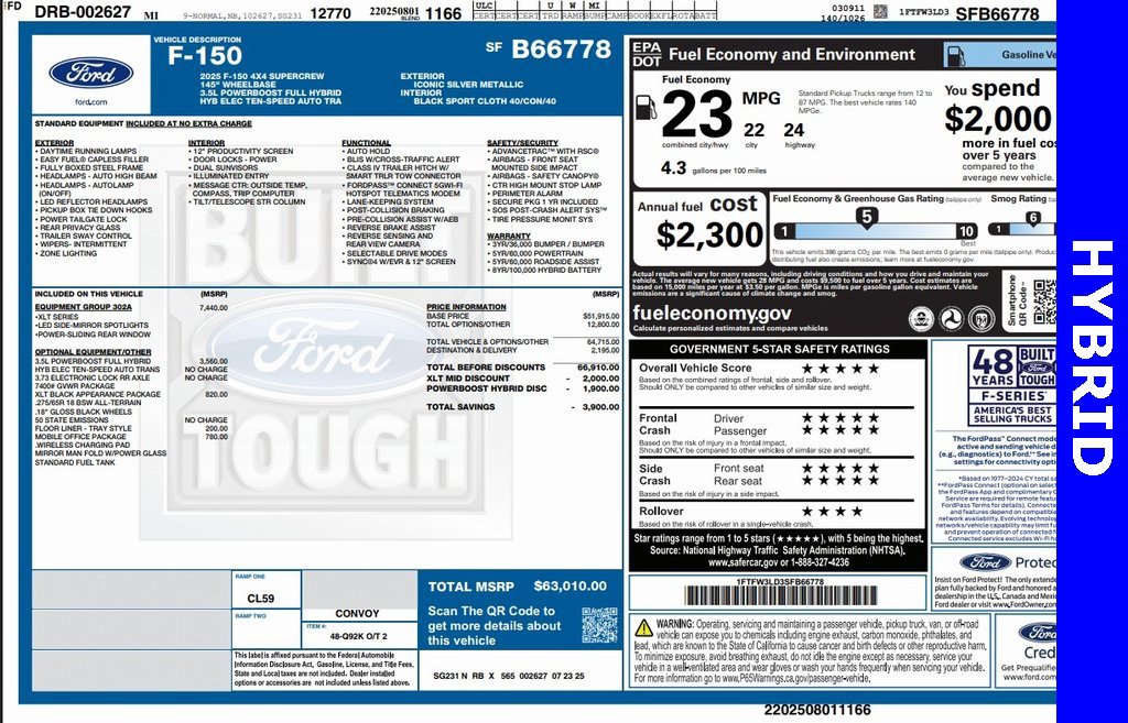 New 2025 Ford F150 XLT w/ Equipment Group 302A MID image 4