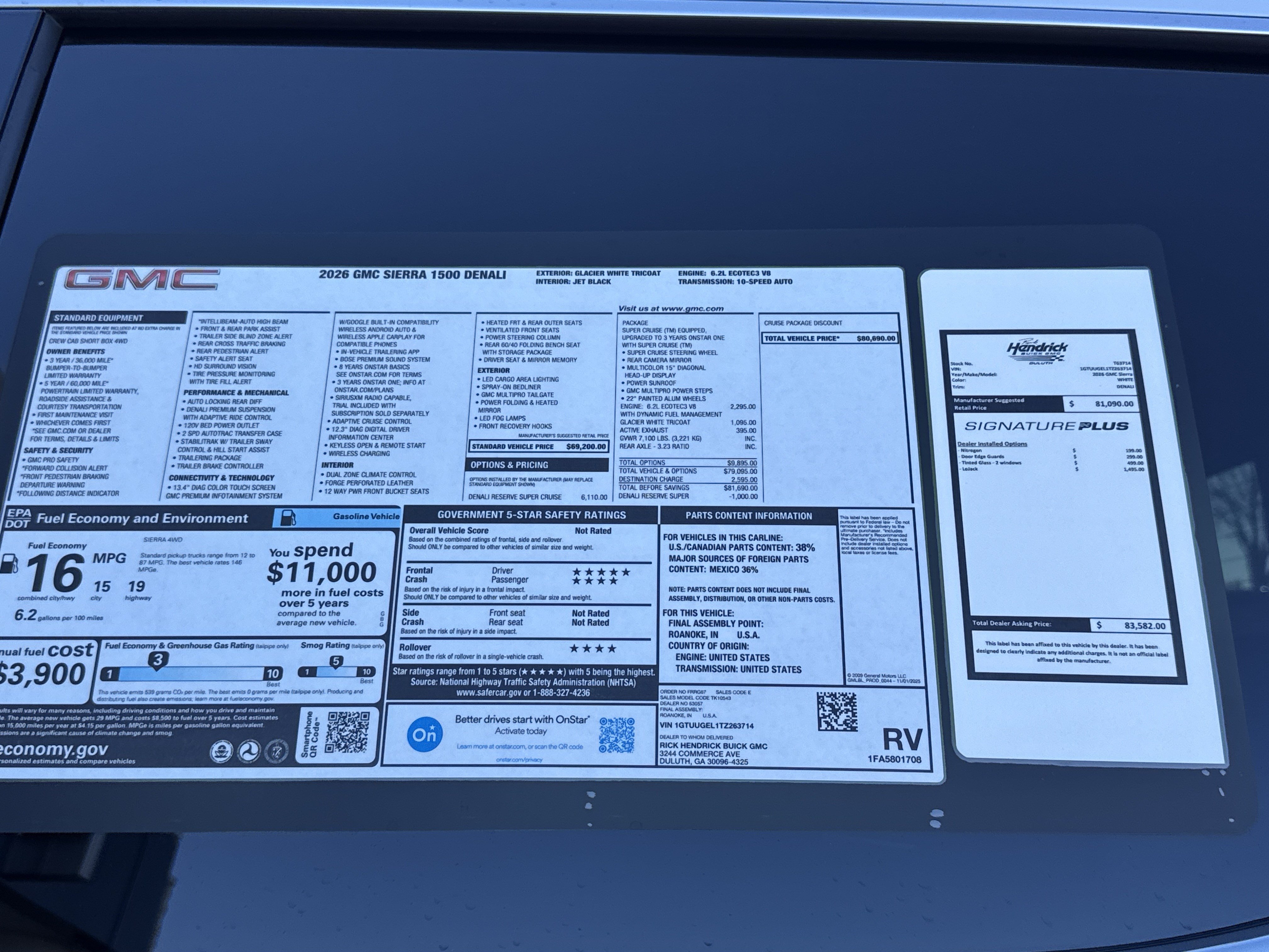New 2026 GMC Sierra 1500 Denali AWD/4WD image 36