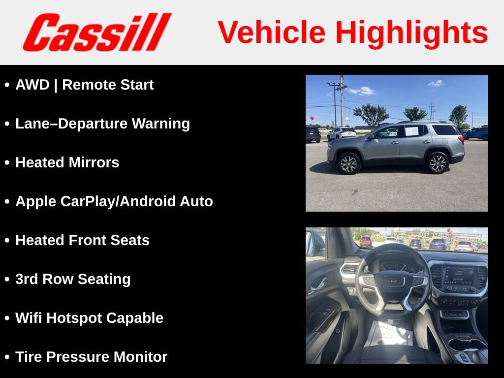 Used 2023 GMC Acadia SLE w/ Driver Convenience Package AWD/4WD image 7