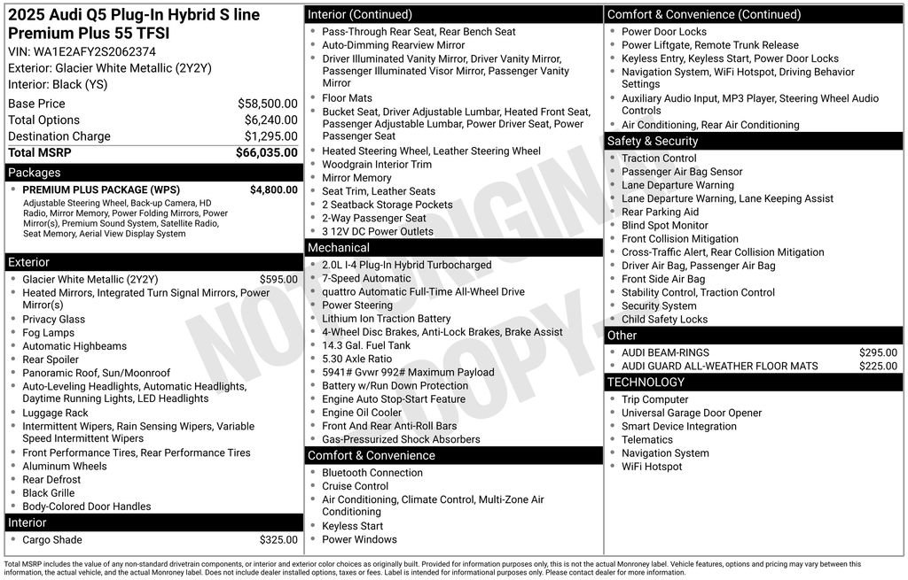Used 2025 Audi Q5 e Premium Plus w/ Premium Plus Package image 34