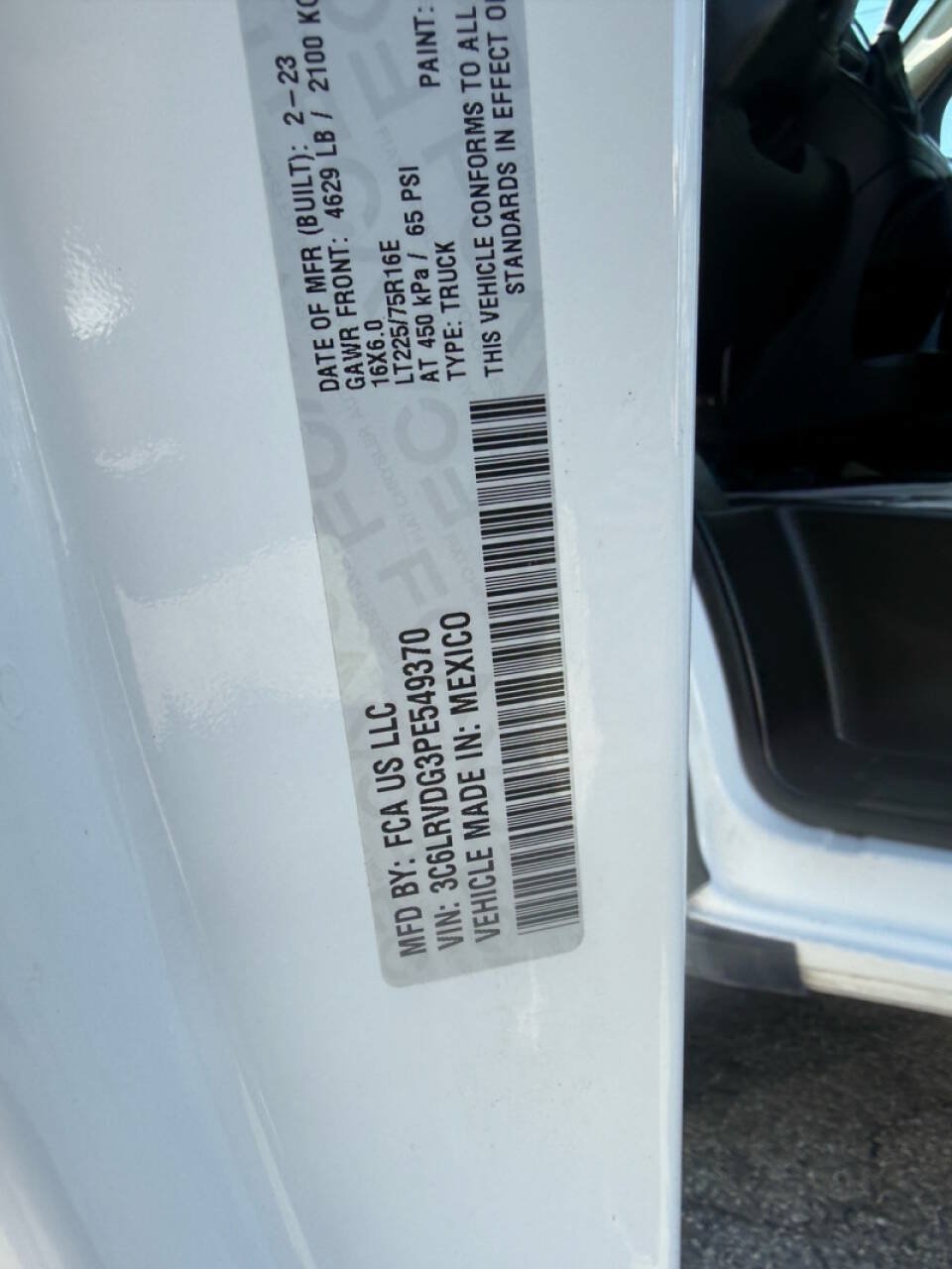Used 2023 RAM ProMaster 2500 FWD image 17