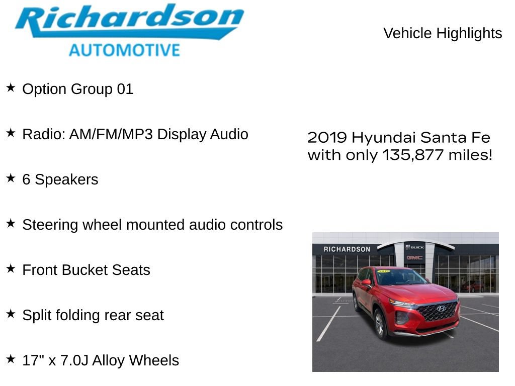 Used 2019 Hyundai Santa Fe SE AWD/4WD image 11