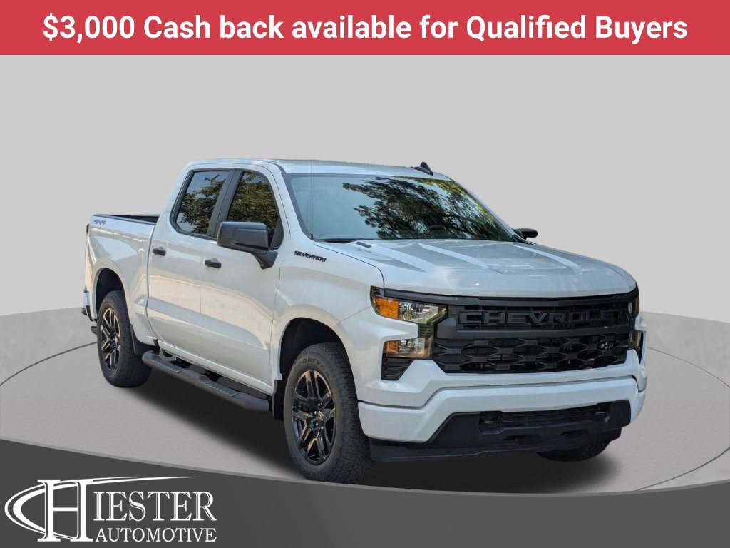 New 2026 Chevrolet Silverado 1500 Custom w/ Turbomax Blackout Package