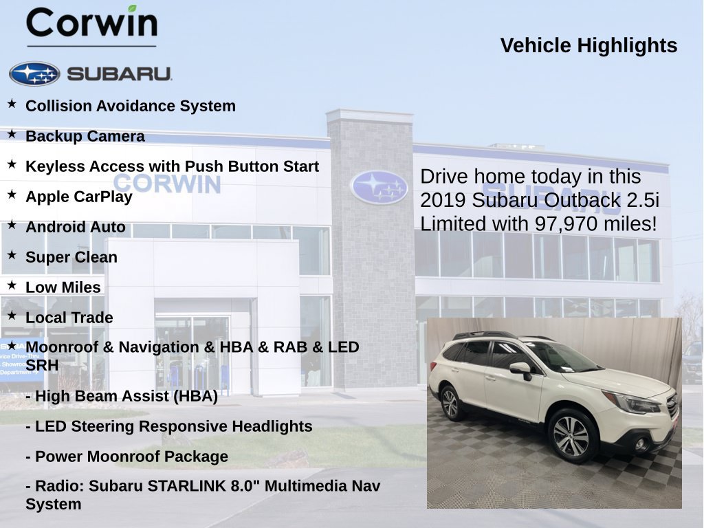 Used 2019 Subaru Outback 2.5i Limited AWD/4WD image 6
