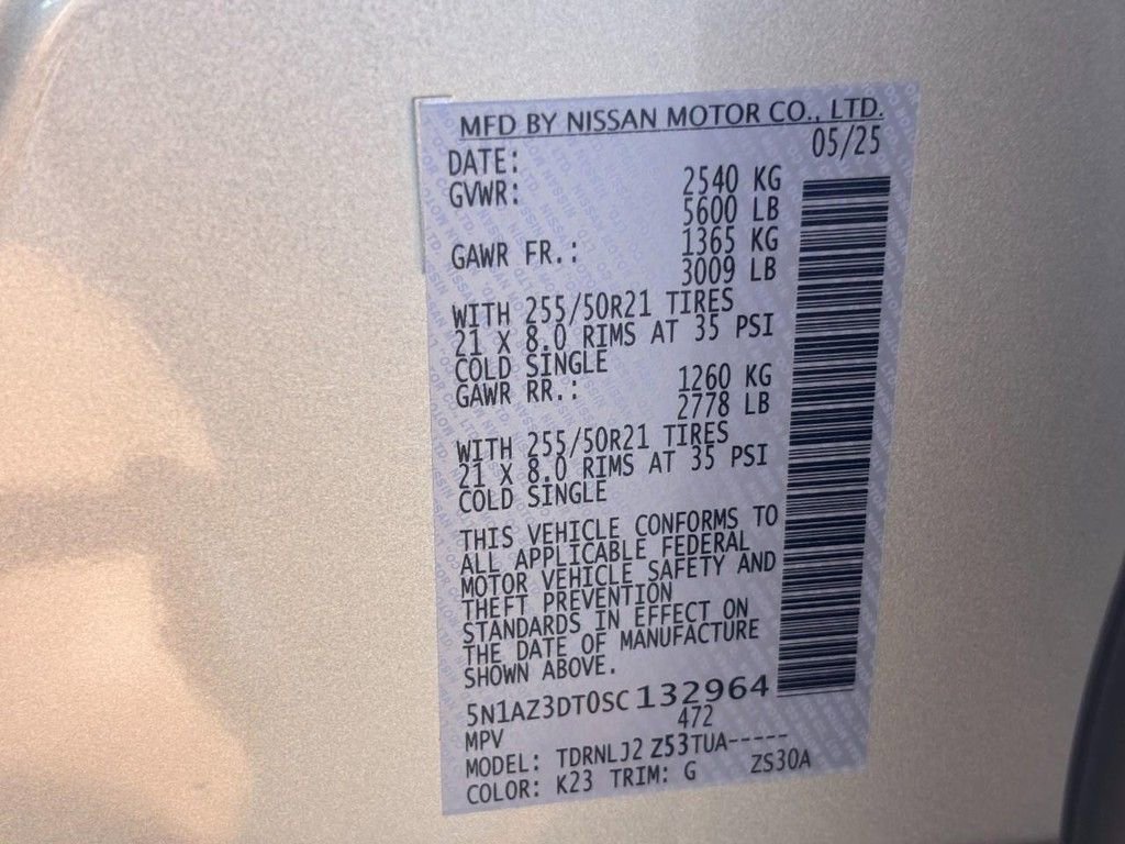 New 2025 Nissan Murano Platinum w/ Cargo Package image 21