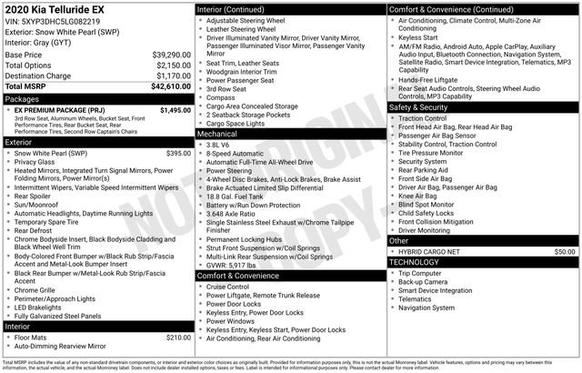 Used 2020 Kia Telluride EX w/ EX Premium Package image 12
