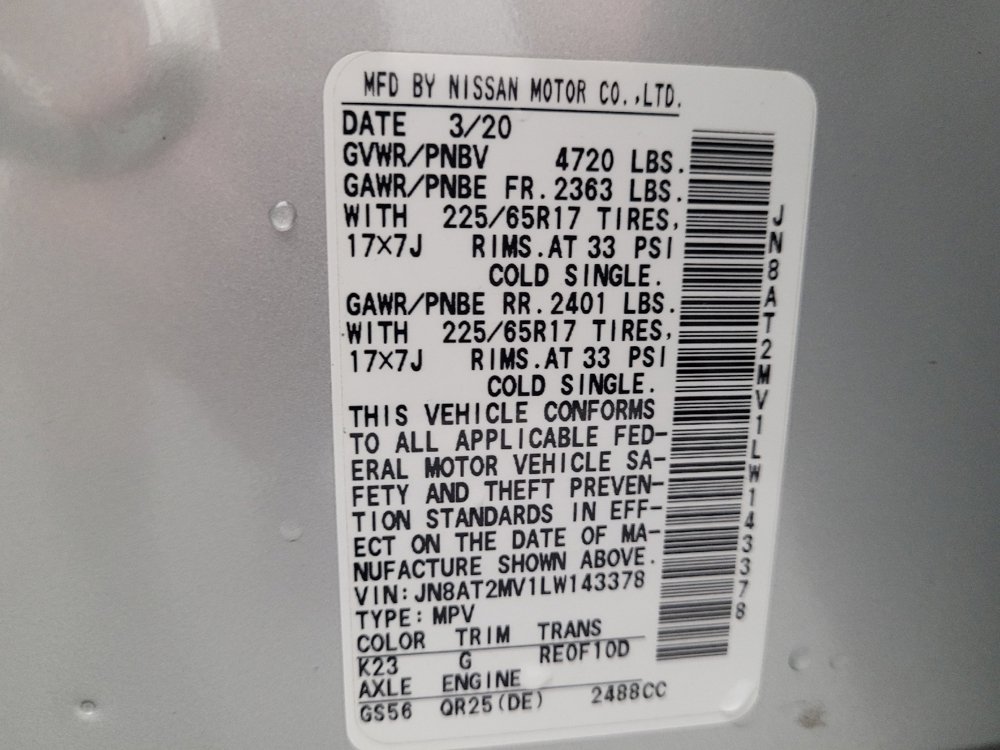 Used 2020 Nissan Rogue SV AWD/4WD image 33