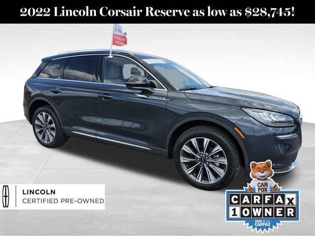 Certified 2022 Lincoln Corsair Reserve w/ Elements Package