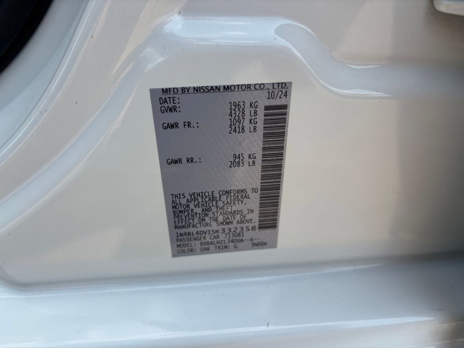 Used 2025 Nissan Altima 2.5 SV FWD image 29