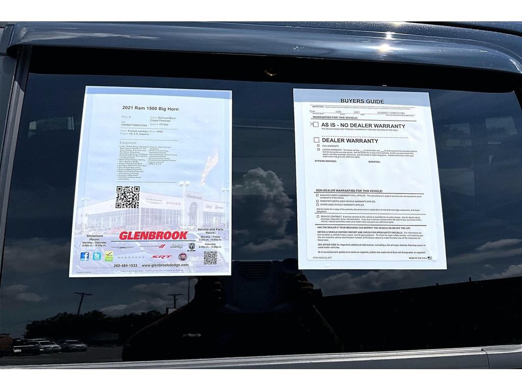 Certified 2021 RAM 1500 Big Horn RWD image 58