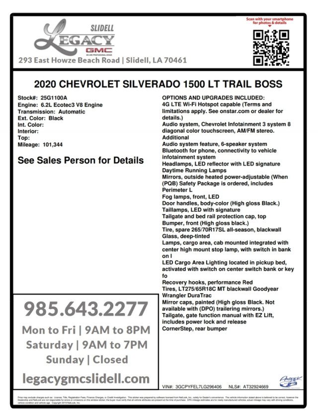 Used 2020 Chevrolet Silverado 1500 LT Trail Boss AWD/4WD image 30