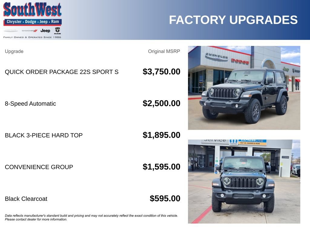 New 2026 Jeep Wrangler Sport AWD/4WD image 11