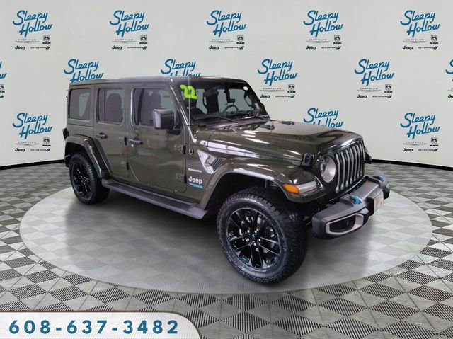 Used 2022 Jeep Wrangler Unlimited Sahara 4xe w/ Cold Weather Group image 3