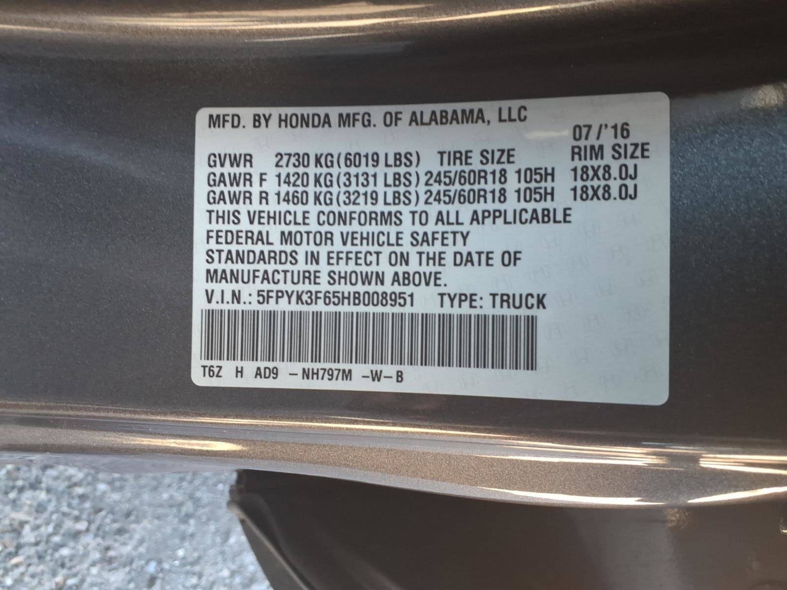 Used 2017 Honda Ridgeline RTL-T image 38