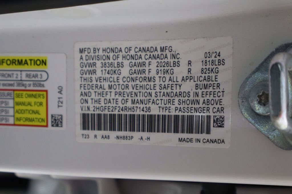 Used 2024 Honda Civic LX image 22