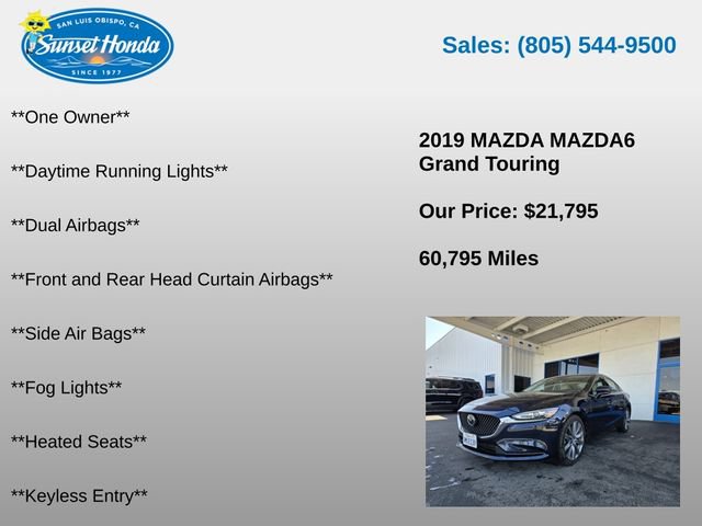 Used 2019 MAZDA MAZDA6 Grand Touring FWD image 6