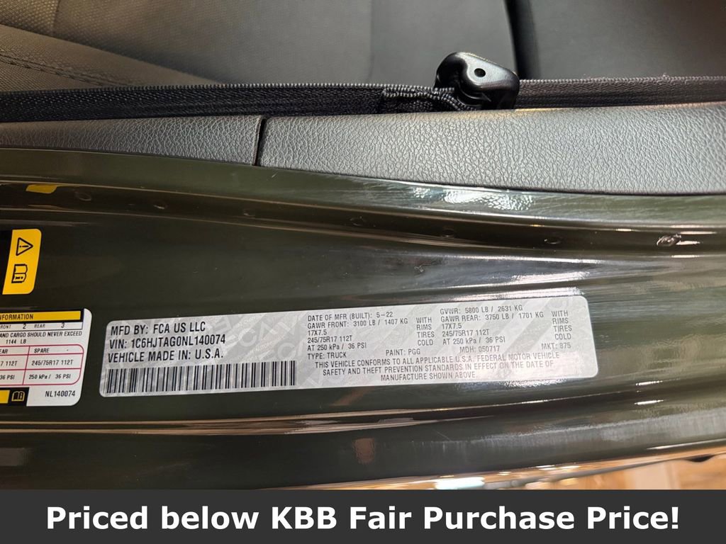 Used 2022 Jeep Gladiator Sport w/ Trailer Tow Package image 31