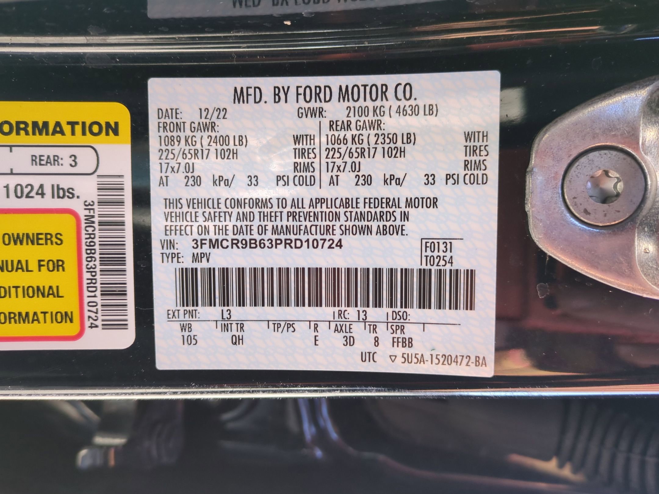 Certified 2023 Ford Bronco Sport Big Bend w/ Convenience Package image 29