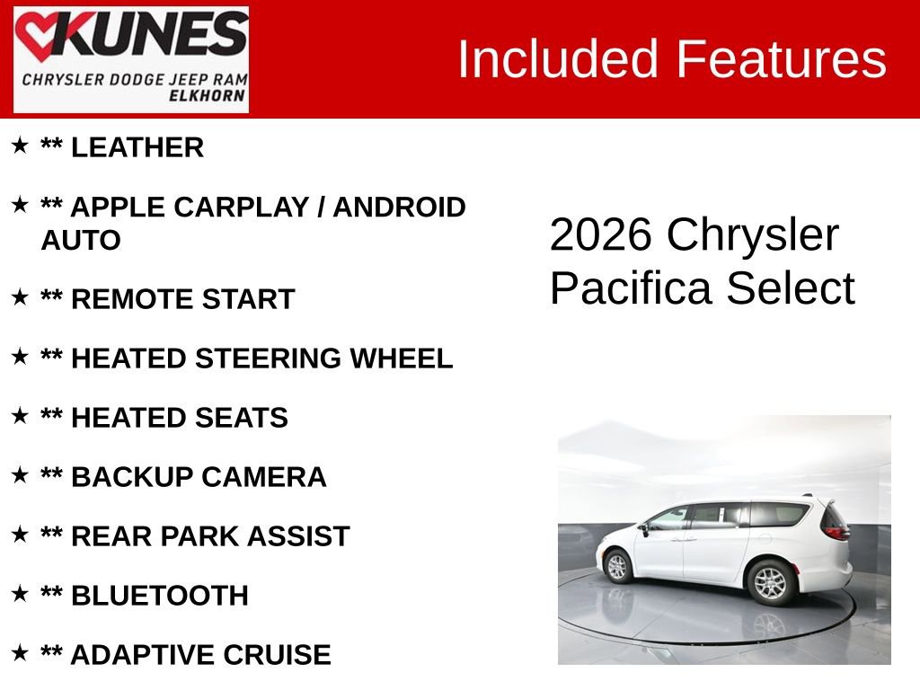 New 2026 Chrysler Pacifica Select image 2