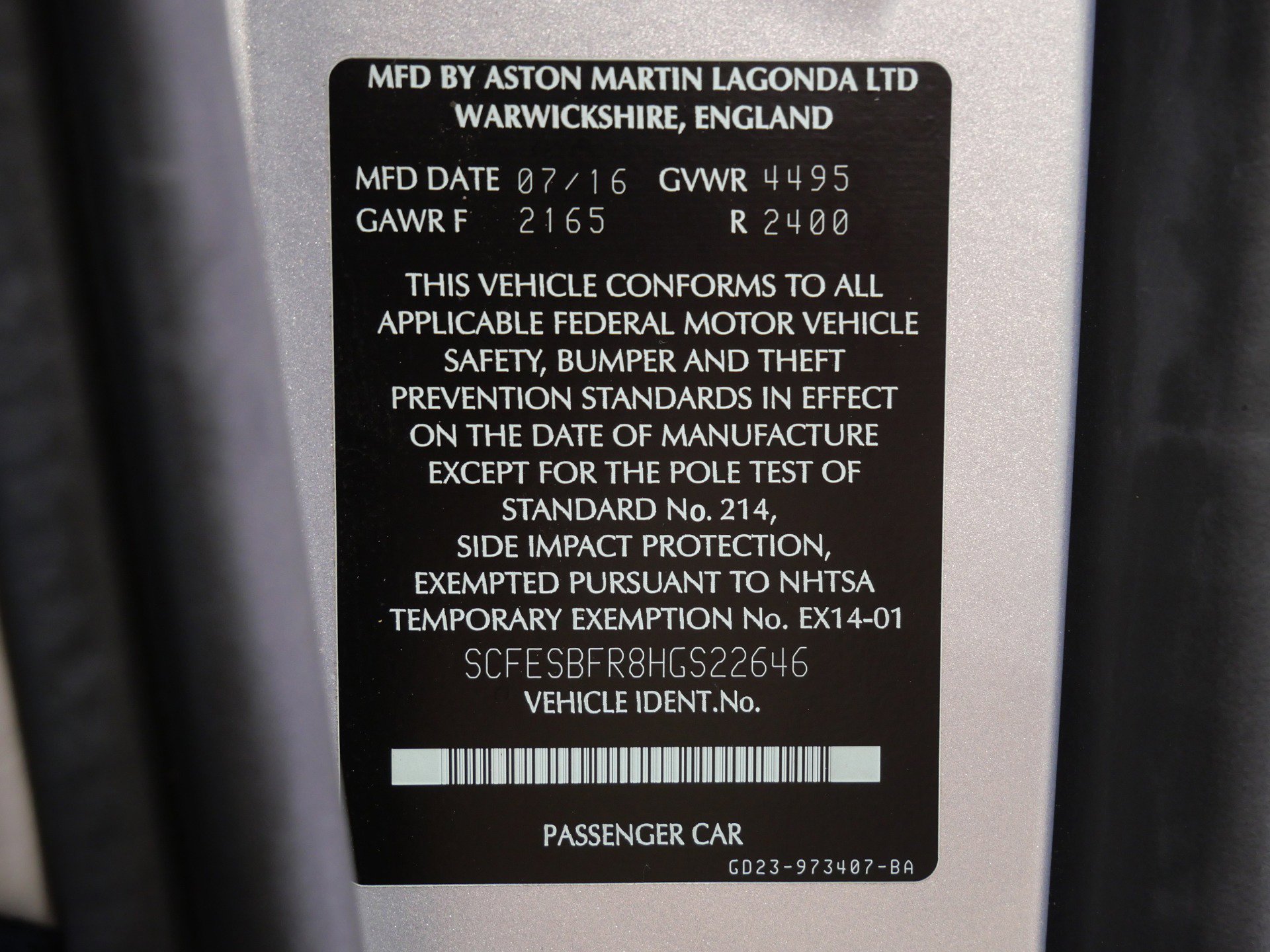 Used 2017 Aston Martin V12 Vantage S RWD image 18