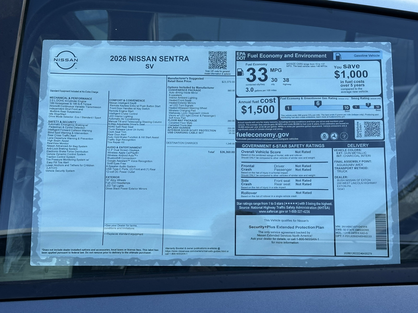 New 2026 Nissan Sentra SV image 11