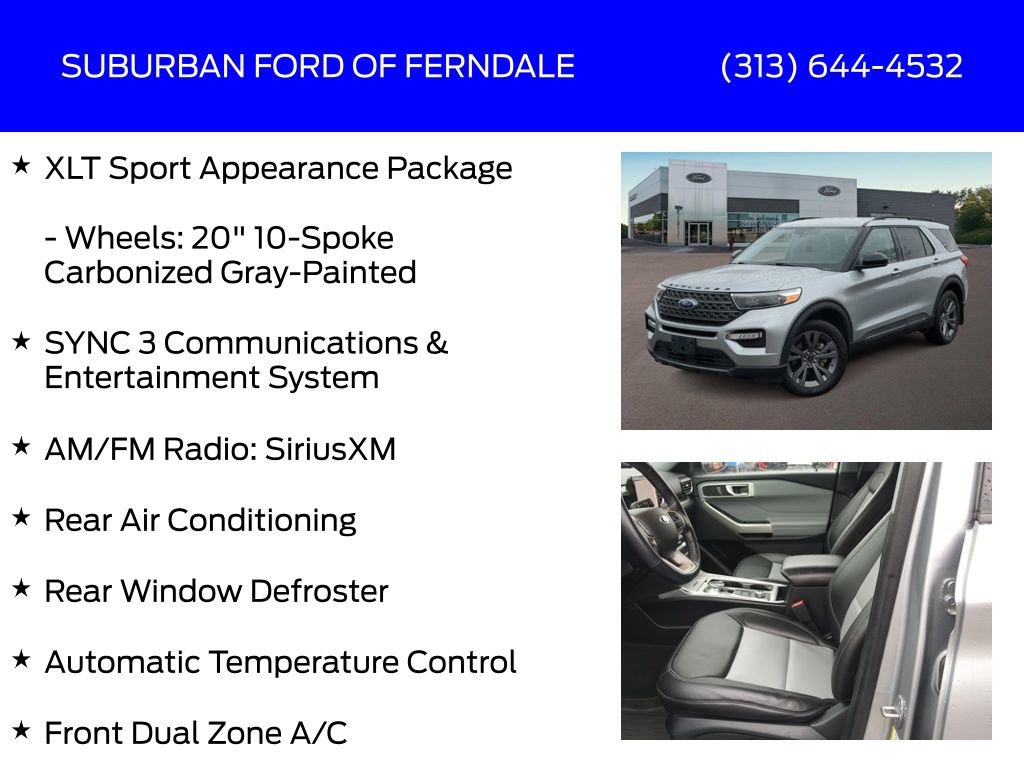 Used 2022 Ford Explorer XLT w/ Equipment Group 202A image 13