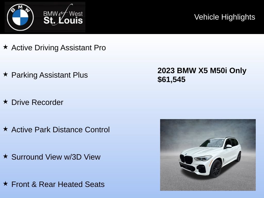 Used 2023 BMW X5 M50i w/ Executive Package AWD/4WD image 26