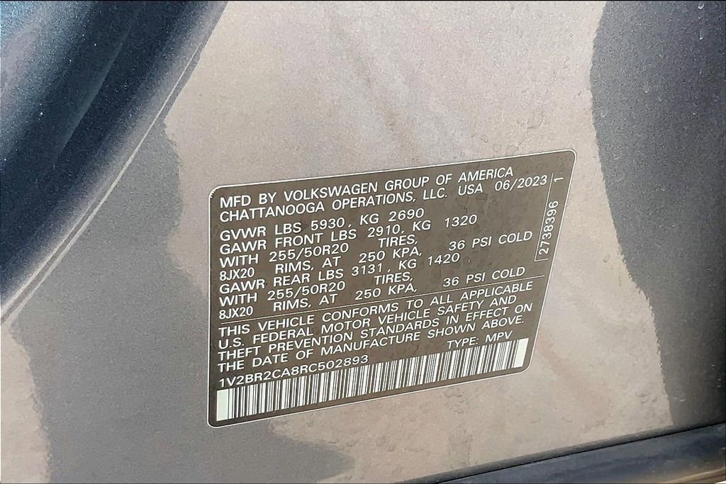 Used 2024 Volkswagen Atlas SEL AWD/4WD image 33