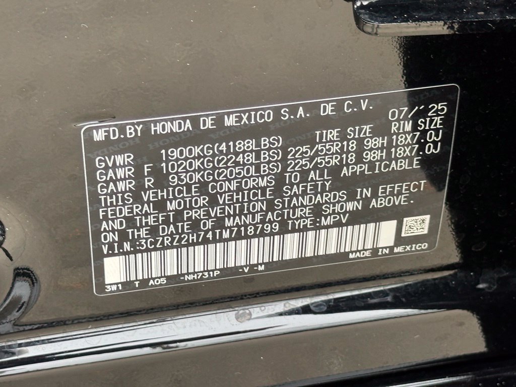 Certified 2026 Honda HR-V EX-L image 26