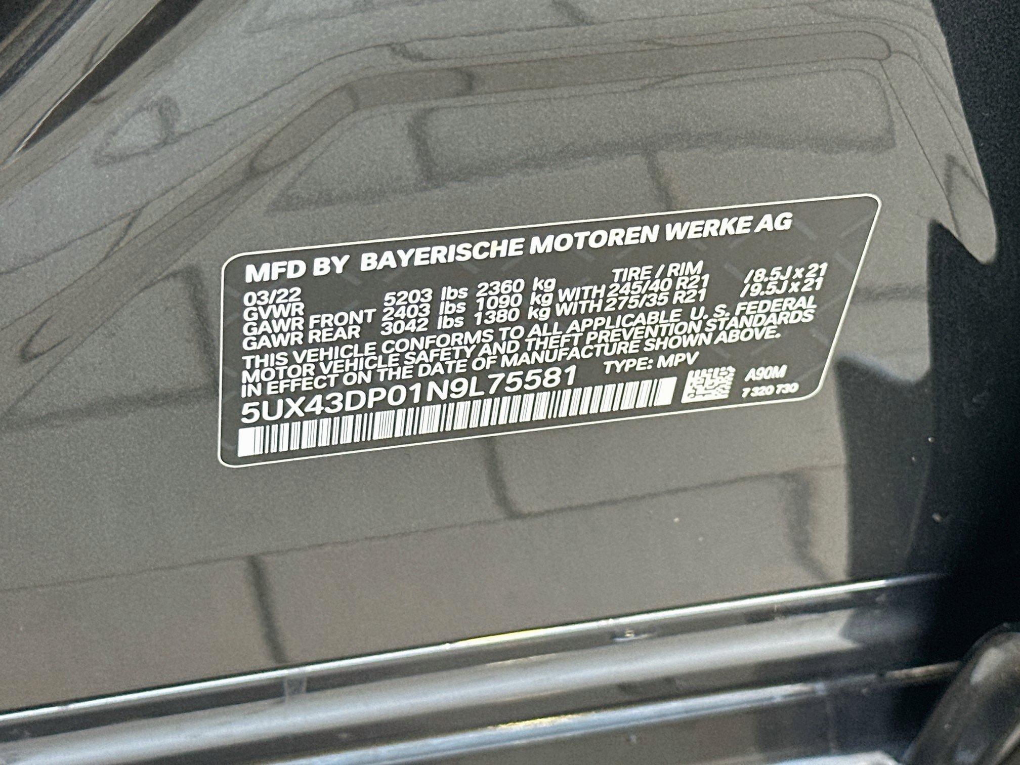 Used 2022 BMW X3 sDrive30i w/ M Sport Package 2 RWD image 30