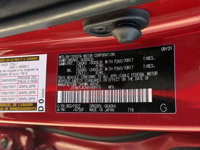 Used 2022 Toyota 4Runner SR5 w/ TRD Black Wheel Package (TMS) AWD/4WD image 34