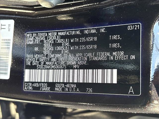 Certified 2021 Toyota Highlander L FWD image 28