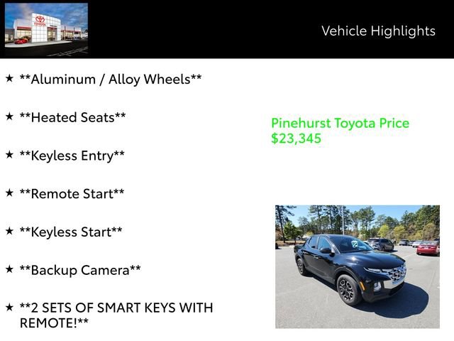 Used 2022 Hyundai Santa Cruz SEL w/ Cargo Package image 13