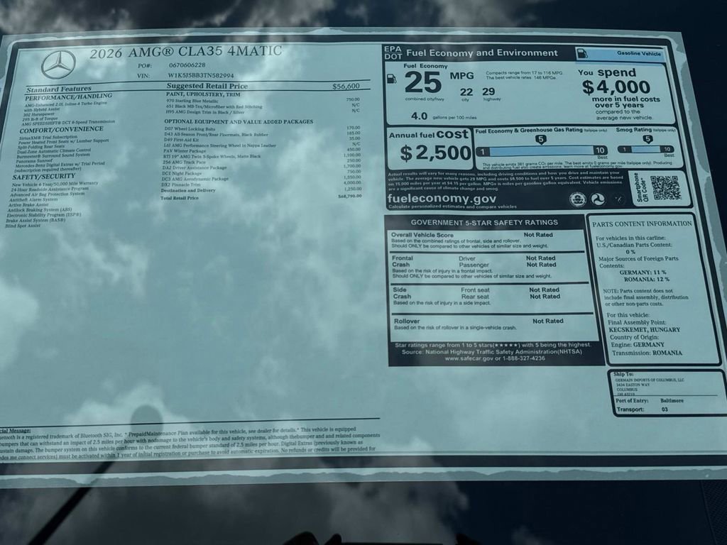 New 2026 Mercedes-Benz CLA 35 AMG CLA 35 AMGﾮ image 13
