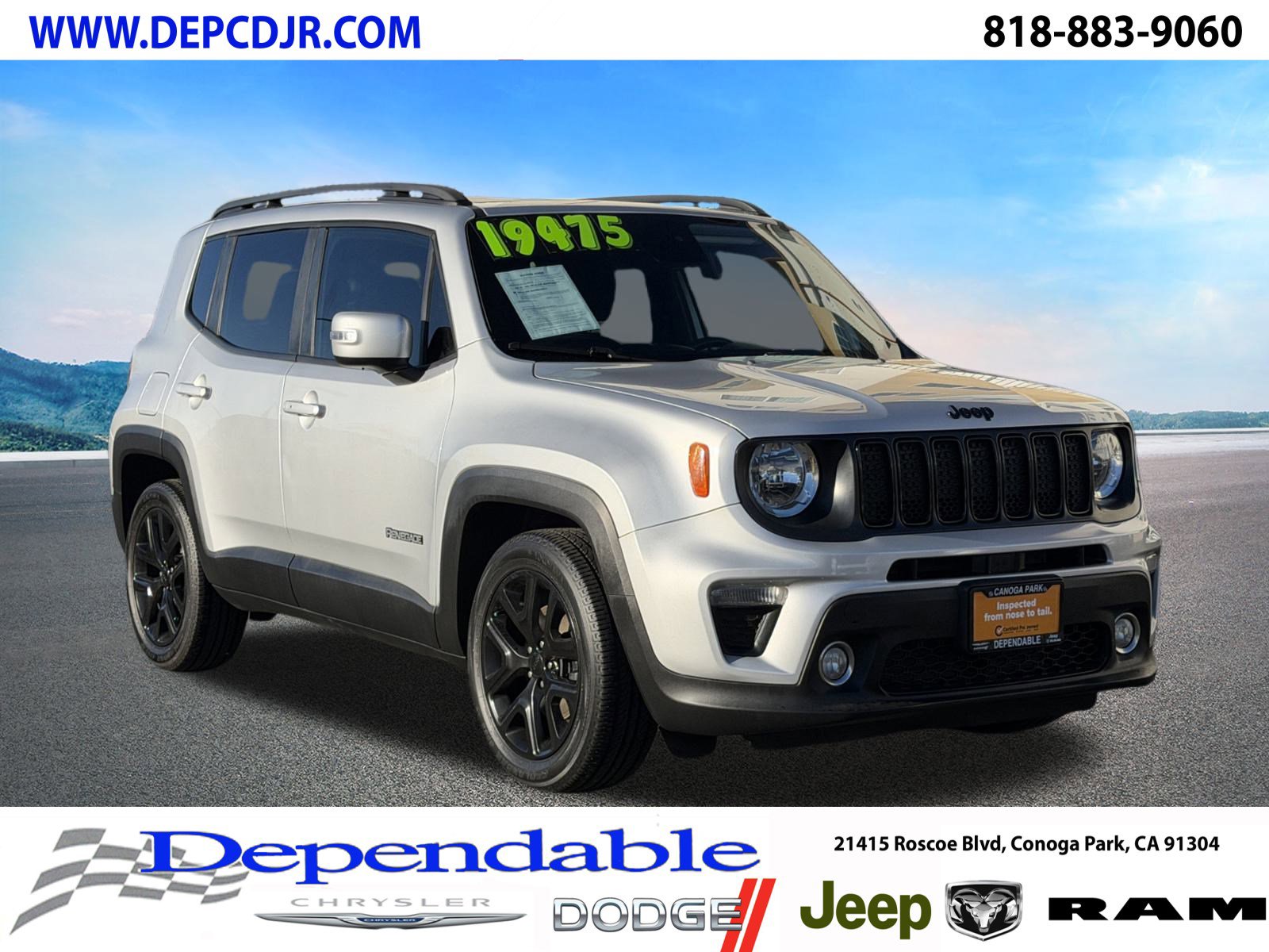 Certified 2019 Jeep Renegade Altitude w/ Quick Order Package 22M image 1