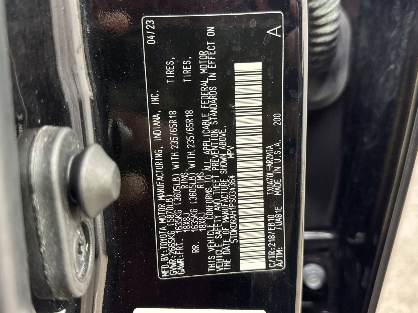 Used 2023 Toyota Highlander XLE FWD image 43