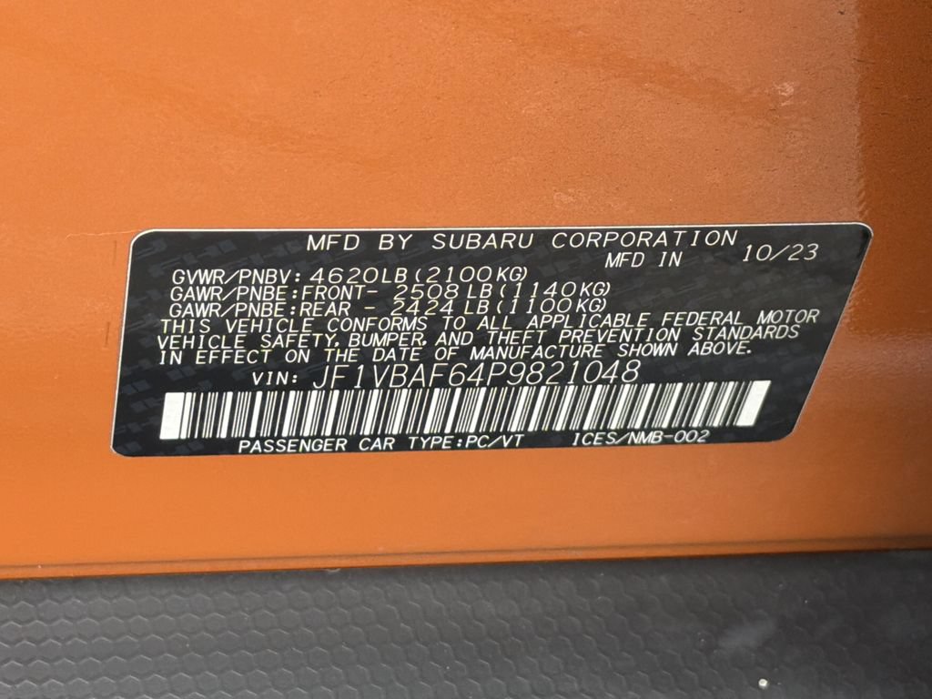 Certified 2023 Subaru WRX Premium AWD/4WD image 32