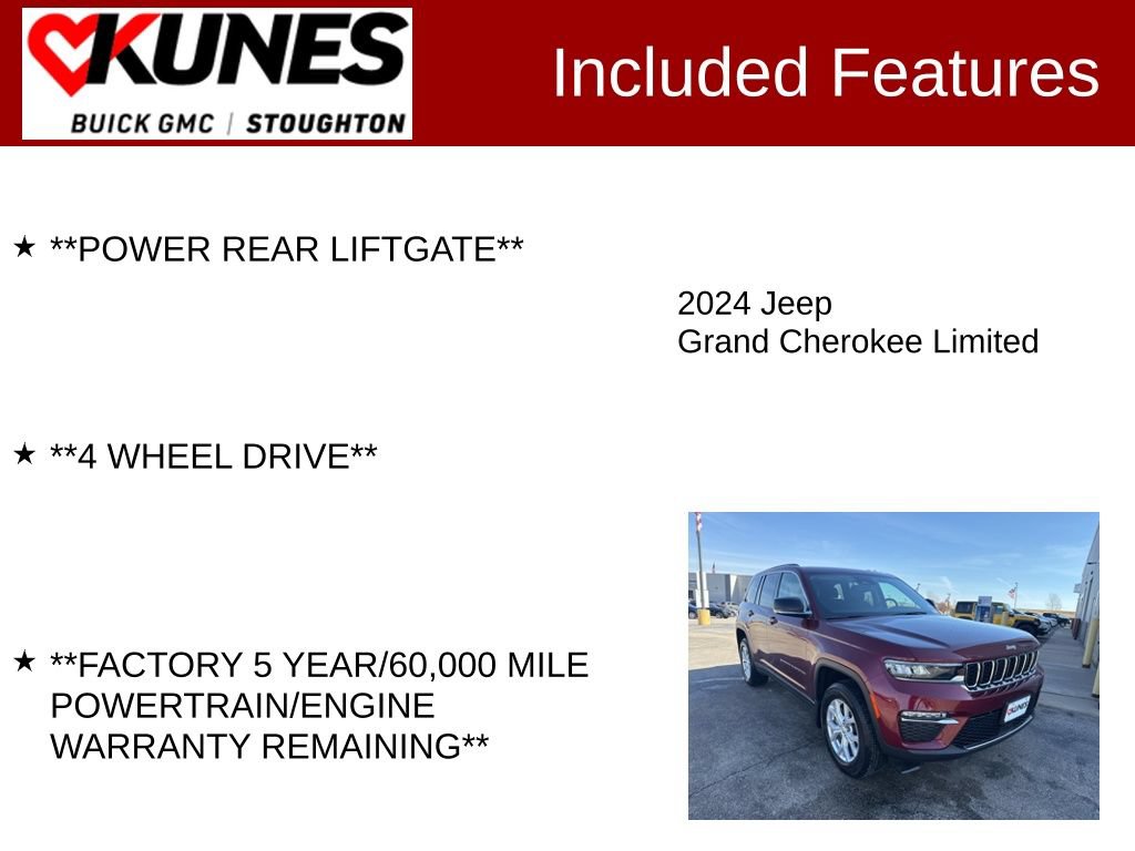 Used 2024 Jeep Grand Cherokee Limited AWD/4WD image 3