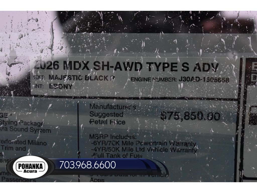 New 2026 Acura MDX Type S w/ Advance Package AWD/4WD image 40