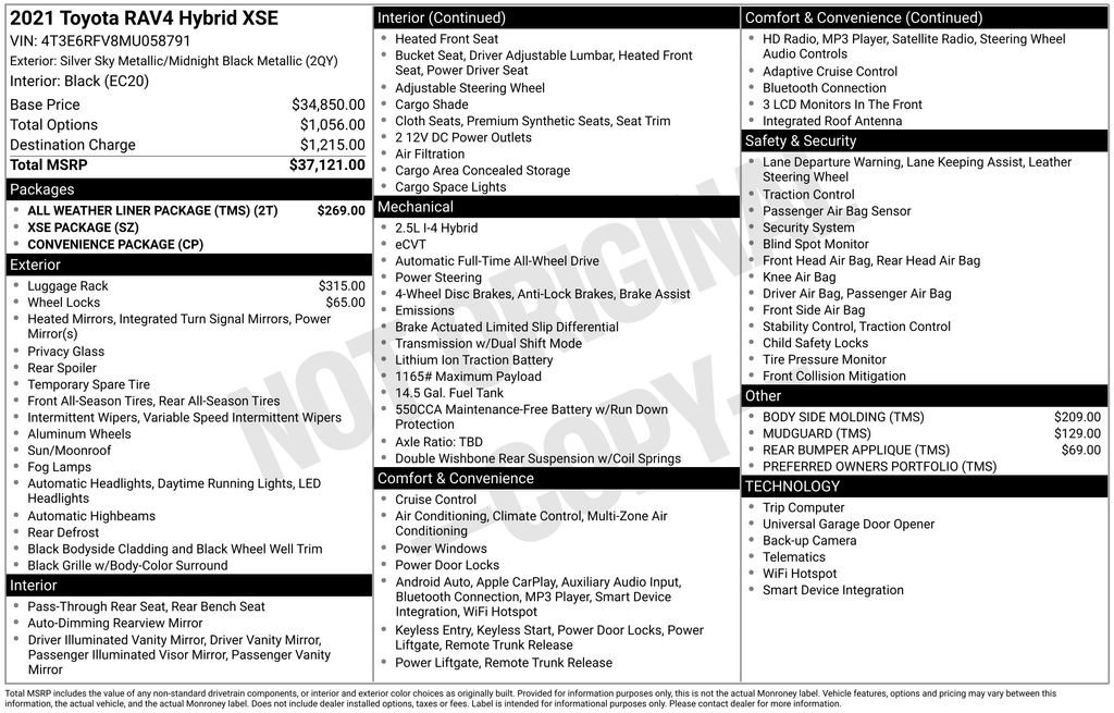 Used 2021 Toyota RAV4 XSE image 39