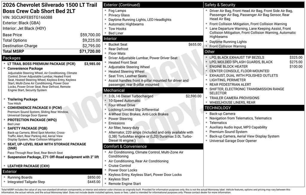 Used 2026 Chevrolet Silverado 1500 LT Trail Boss w/ LT Trail Boss Premium Package AWD/4WD image 26